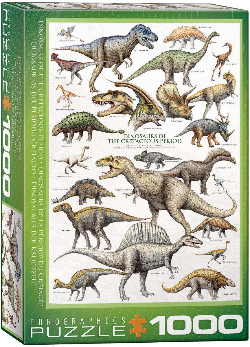 EuroGraphics Puzzle 1000 Pezzi – Dinosauri Del Giurassico, Per Adulti E Bambini, Con Smart-Cut Technology, Pezzi Unici