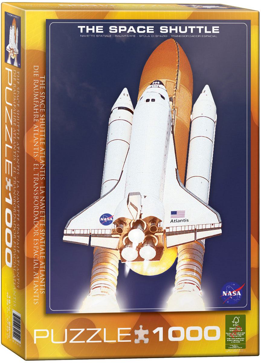 WREBBIT 3D PUZZLE ATLANTIS SPACE SHUTTLE newest SLIGHT BOX DAMAGED