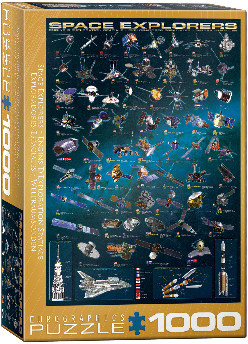 A space-themed composition featuring over 40 space engines and explorers.