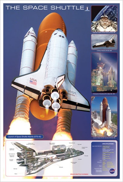 atlantis space shuttle coloring