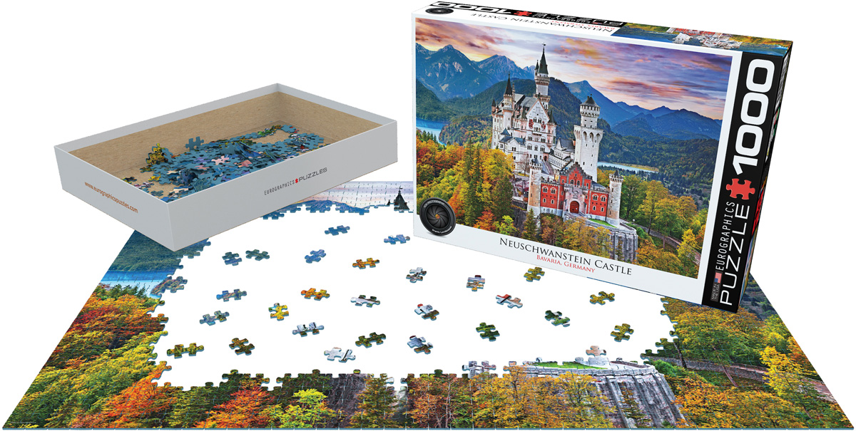 12000 piece puzzle, Neuschwanstein Castle, Germany, by Rav…