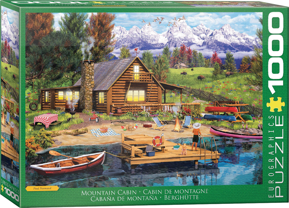 A mountain cabin scene tied to Grand Teton National Park.