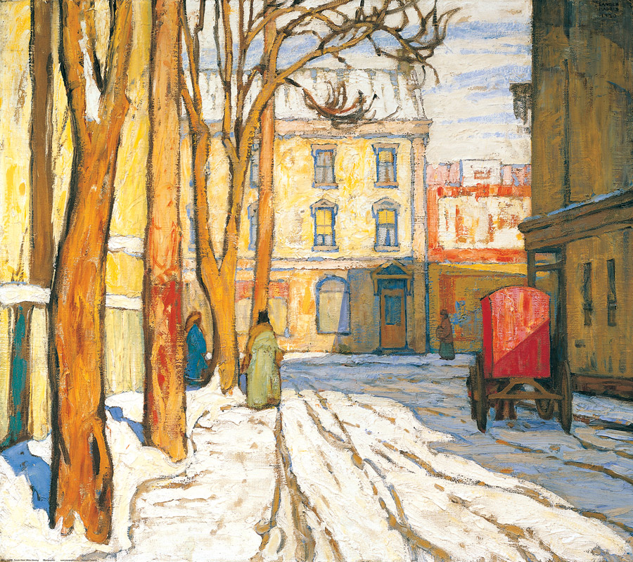 Toronto Street, Winter Morning, Art Print by Lawren S. Harris at