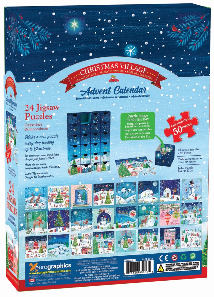 Christmas Village - Advent Calendar puzzles at Eurographics