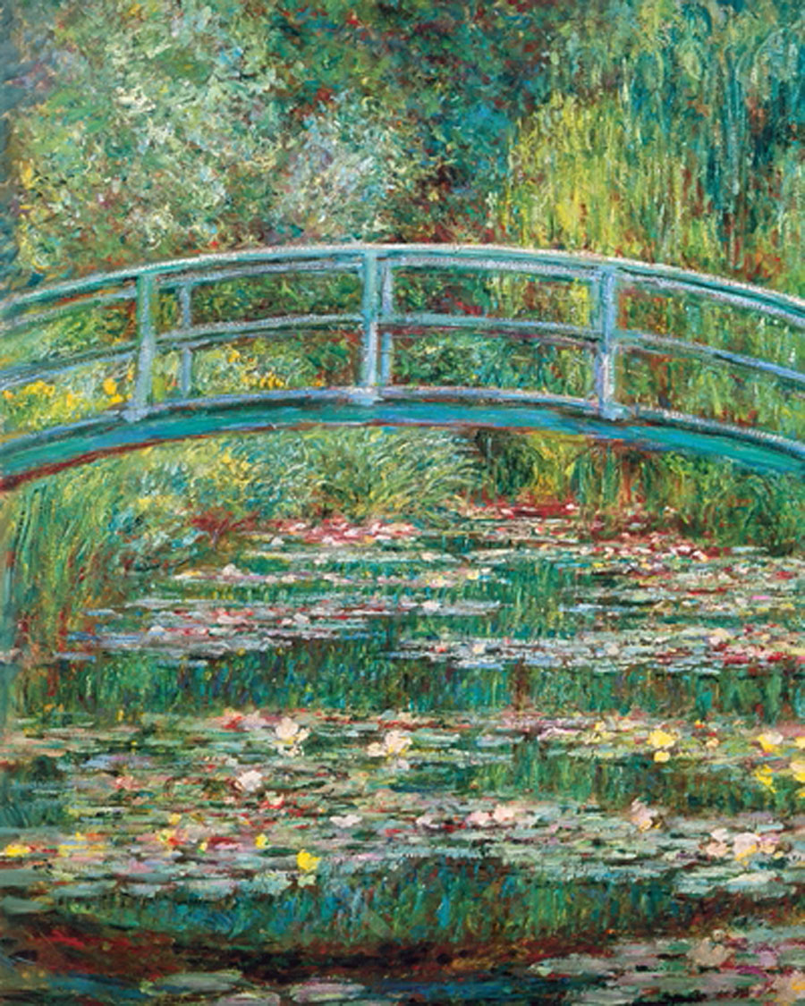 Pont Japonais a Giverny, Canvas by Claude Monet