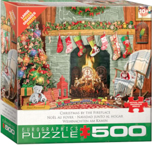 Calendrier De L'Avent Puzzles De Noël - Cheminée Festive Dans Un Puzzle De  Vacances De Noël