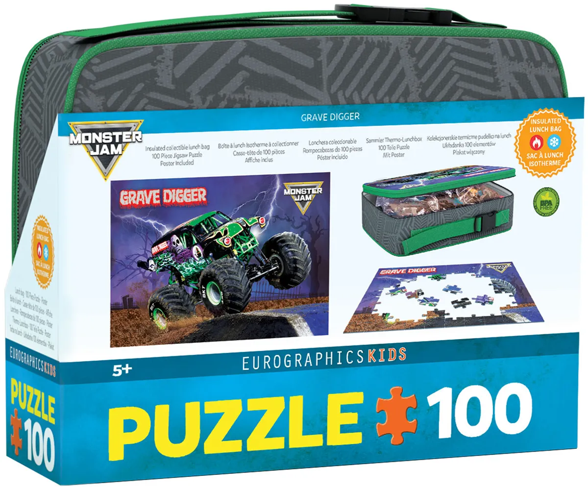 Grave Digger Monster Jam Lunch Bag Puzzle at Eurographics