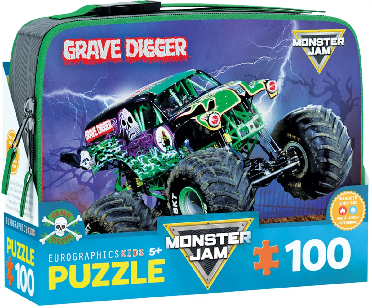 Grave Digger Monster Jam Lunch Bag Puzzle at Eurographics