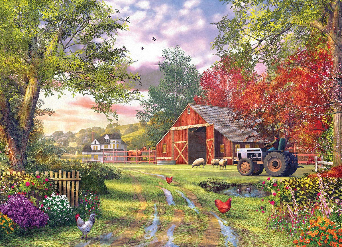 その他 Dreamer DESIGNS Festive Barnyard Evening at the Barnyard puzzles at Eurographics