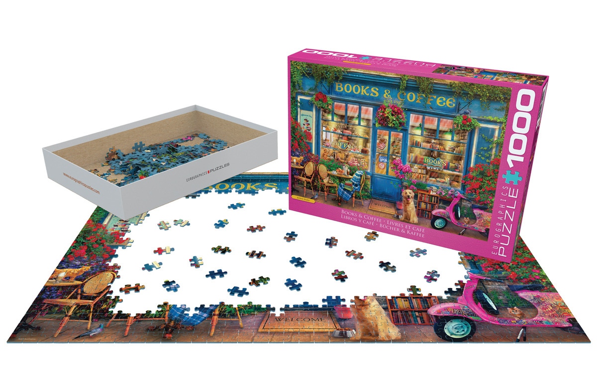 Books & Coffee, Jigsaw Puzzle At Eurographics