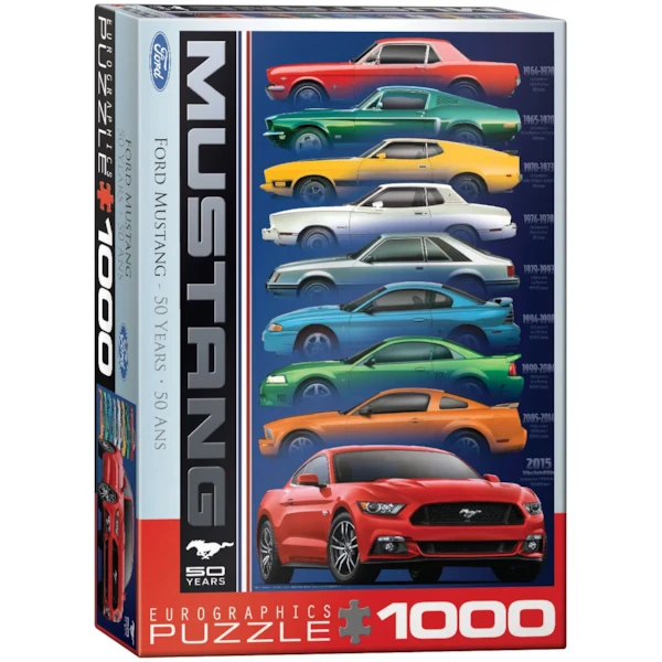 Ford Mustang 550ピースジグソーパズル Ford Mustang 50 Years-9 types Puzzle at Eurographics