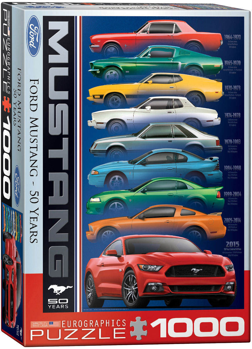 Ford Mustang 50 Years-9 types Puzzle at Eurographics