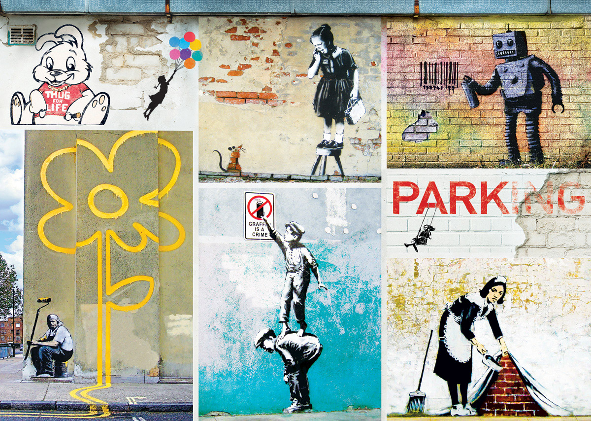 絵画 Banksy exhibition card Banksy Exhibition Museum Poster – InkAndDrop