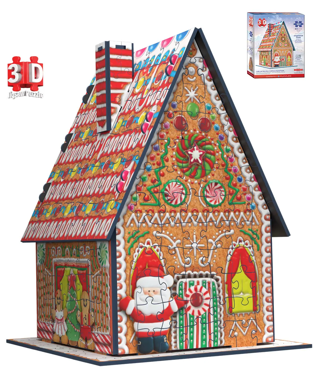 Gingerbread House 3D Puzzle at Eurographics