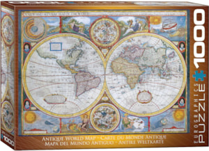 Puzzle Eurographics Carte Du Monde Illustrée - 100 Pièces - 48 X 33 Cm - Réf. 6100-5554 - Neuf