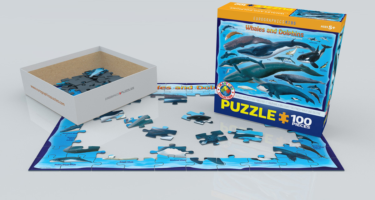 Contour Puzzle Ballenas Compact Scratch - Juguetes Educativos