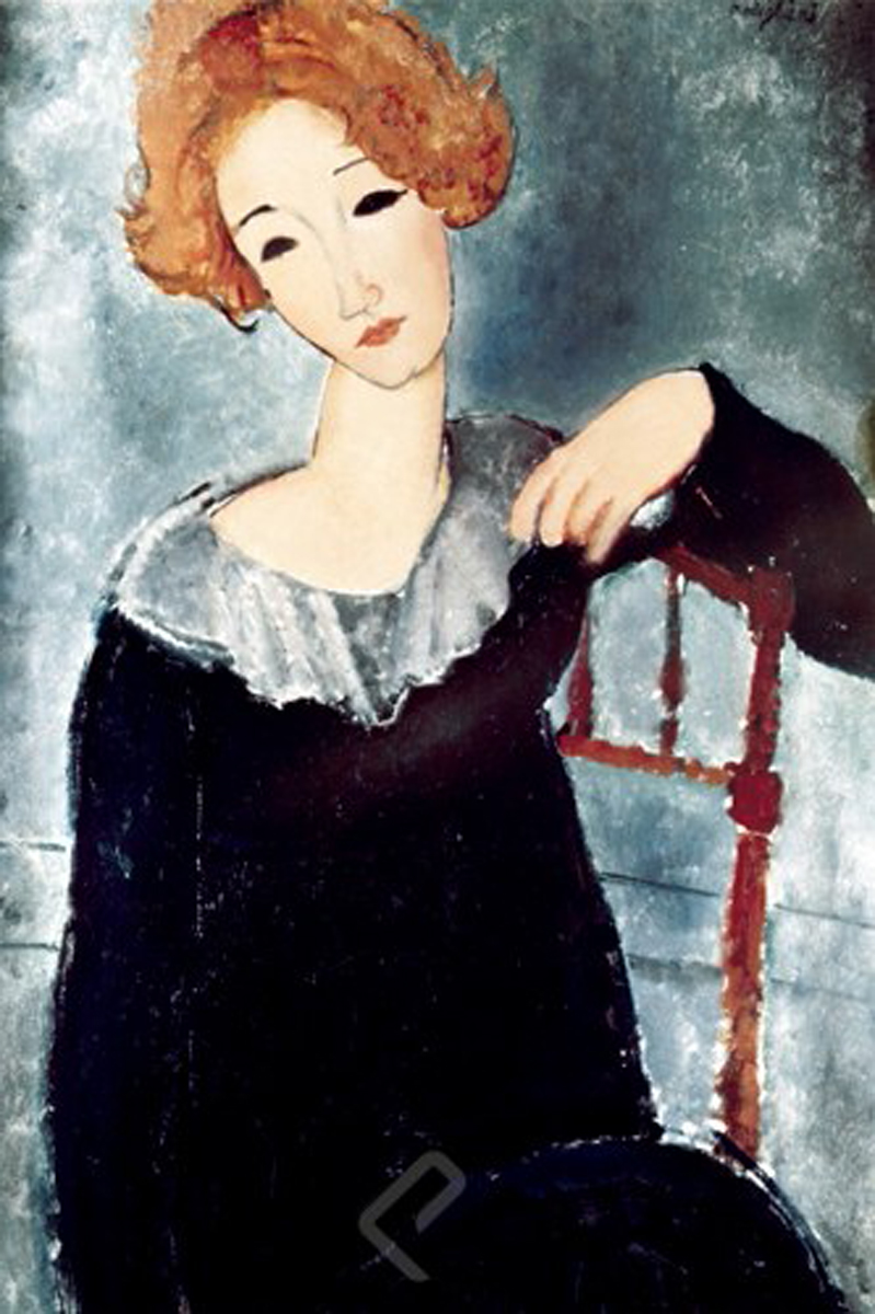 Woman with Red Hair, Canvas by Amedeo Modigliani
