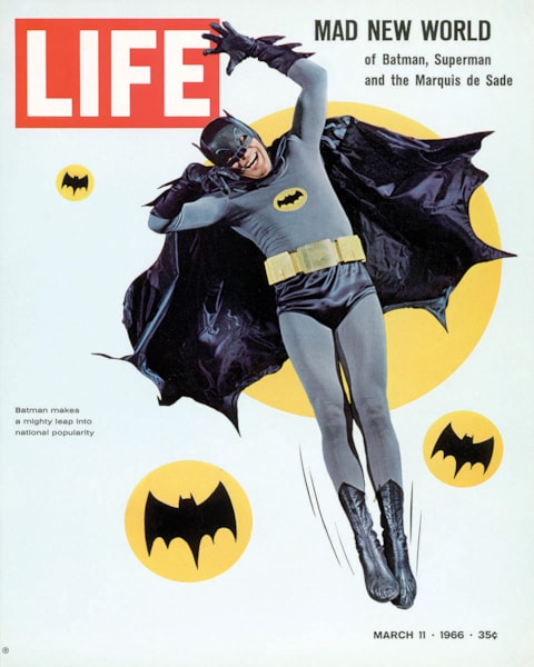 70'sアンティーク ポスター　バットマン　BATMAN LIFE Batman - Mad New World 1966 at Eurographics