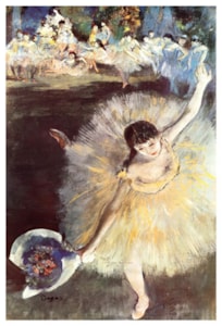 Danseuse au bouquet et étude de bras' Giclee Print - Edgar Degas