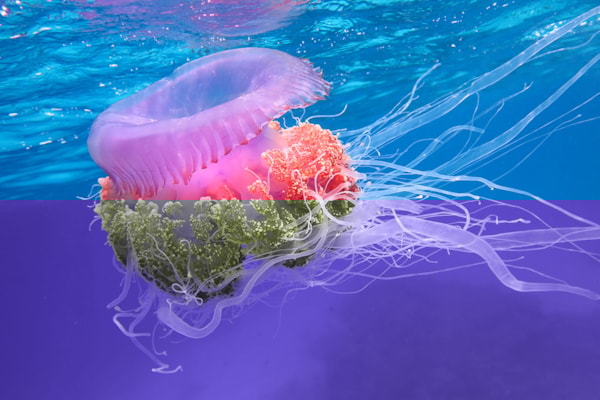 19-20 moss JELLYFISH　156cm 5 jellyfish species you may see more often in UK's warming seas