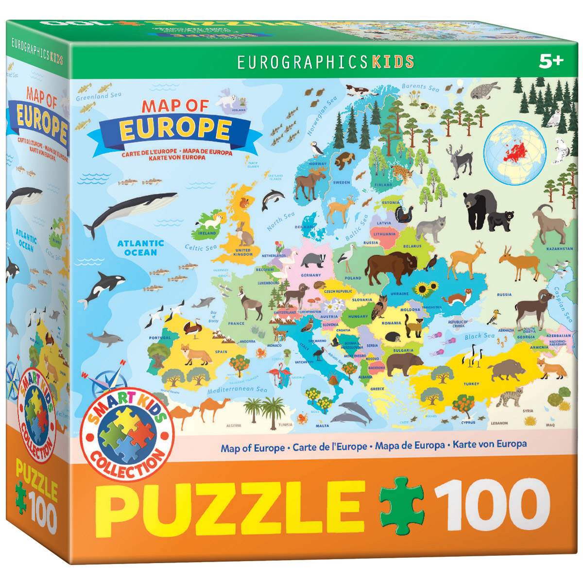 Illustrated Map of Europe, Jigsaw Puzzle at Eurographics