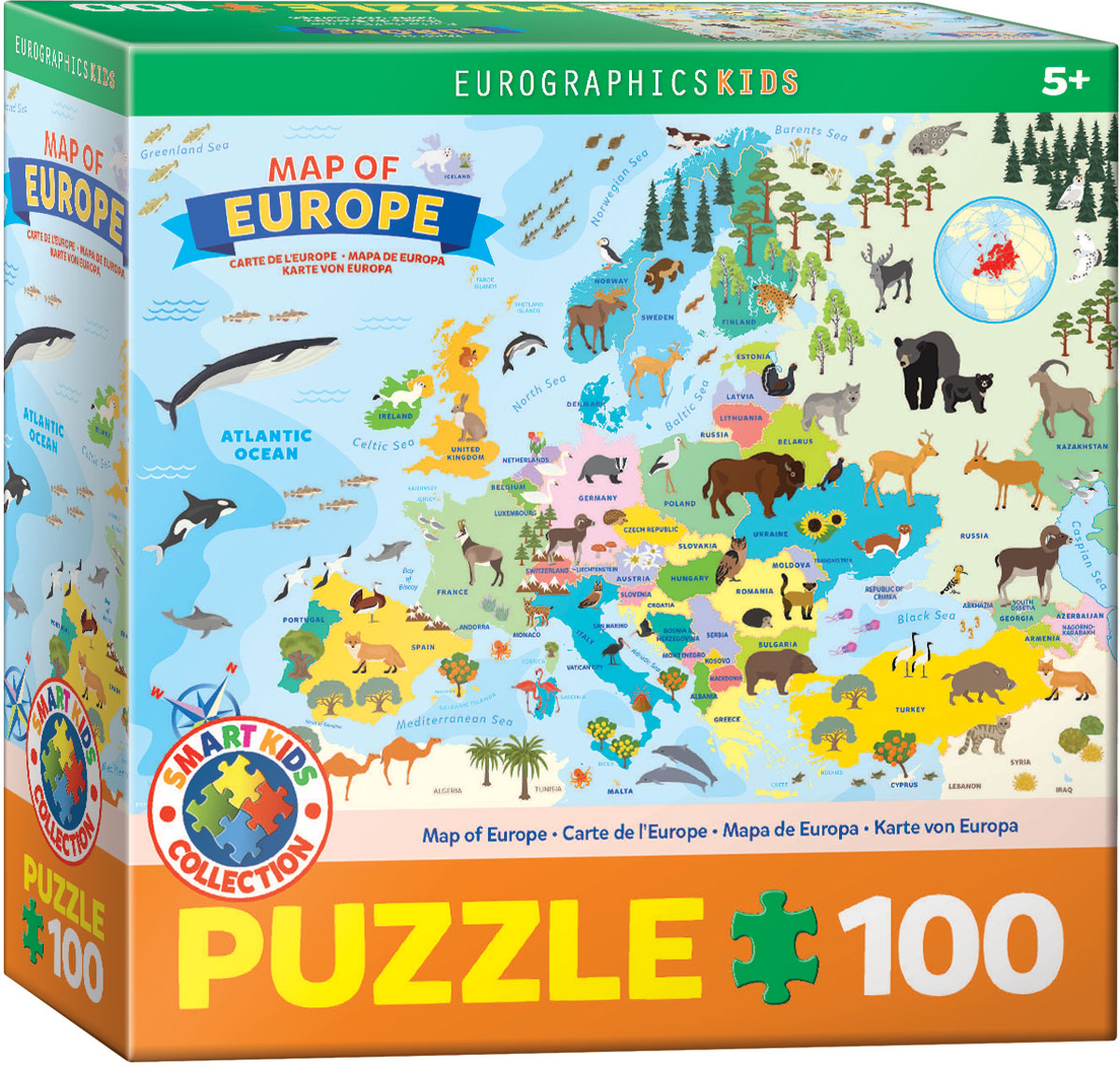 Illustrated Map of Europe, Jigsaw Puzzle at Eurographics