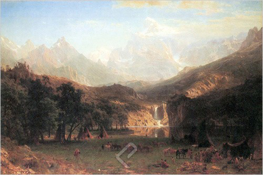 The Rocky Mountains, Lander's Peak, Giclee Print on Canvas by