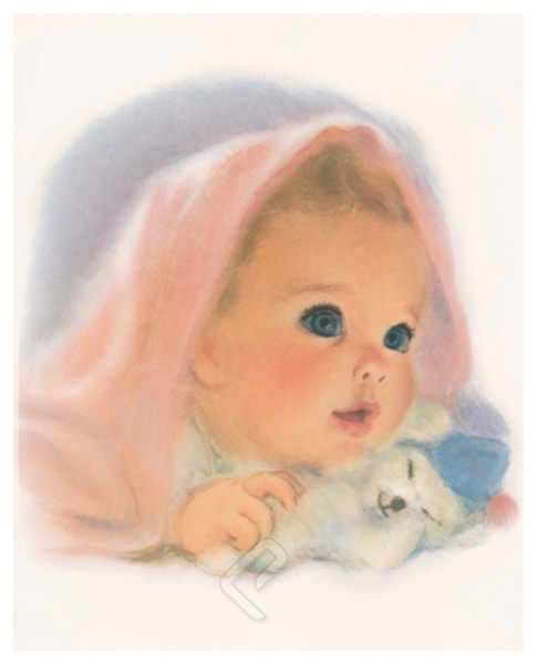 Gerber - Baby Surprise with Teddy Giclee Photo at Eurographics
