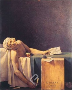 Sappho & Phaon, Canvas by Jacques-Louis David