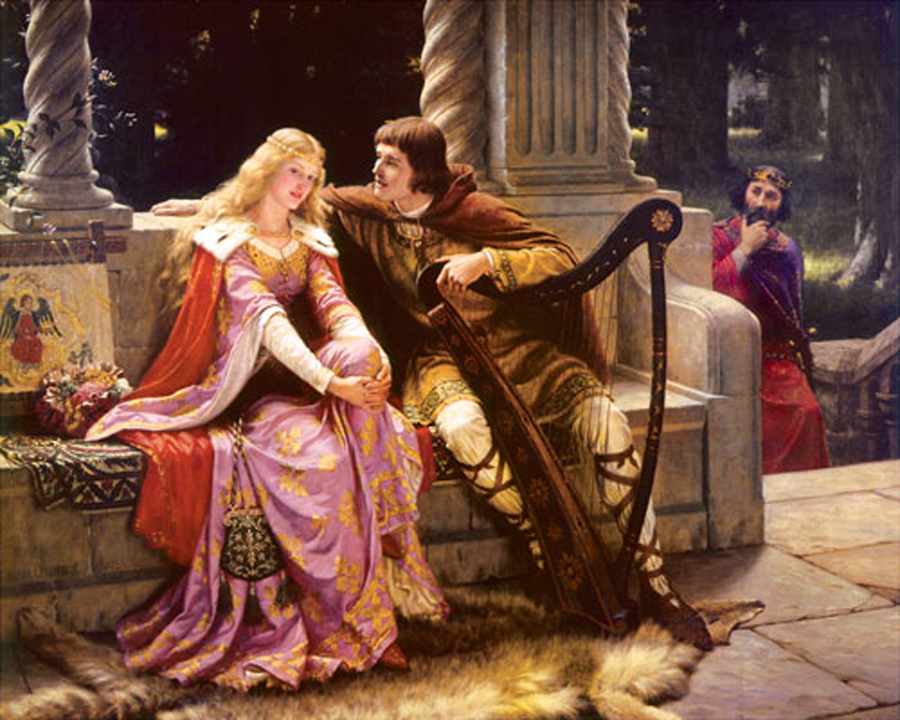 Tristan & Isolde Canvas By Edmund Blair Leighton