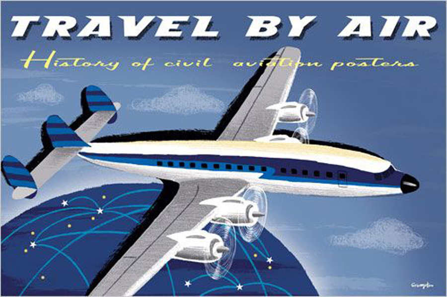 Travel By AirHistory of Civil Aviation Posters Canvas by Crampton