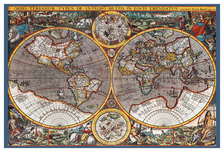 1607 World Map Puzzle