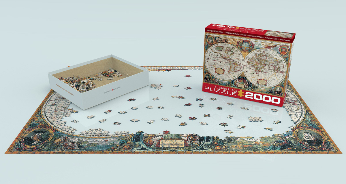 Antique World Map Jigsaw Puzzzle at Eurographics