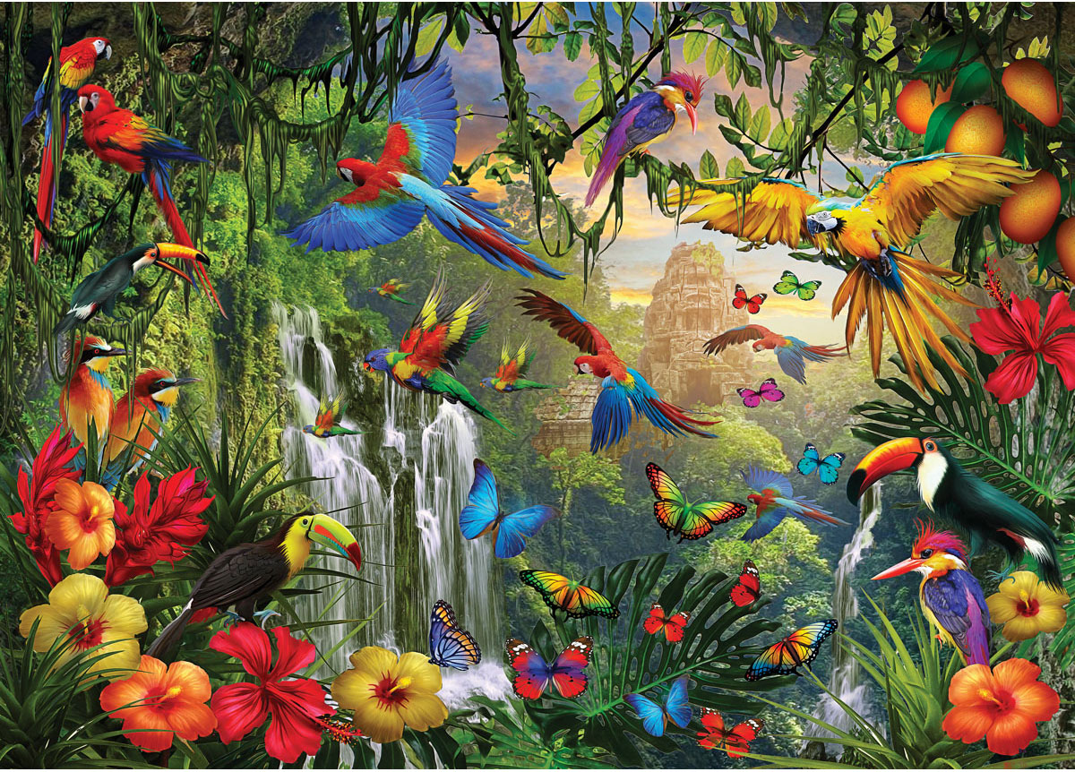Tropical Bird Paradise Puzzle at Eurographics