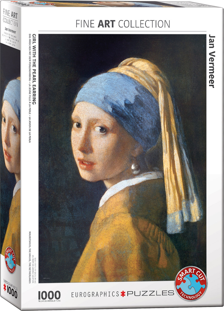 The Girl with a Pearl Earring, Jigsaw Puzzle by Jan Vermeer De Delft at