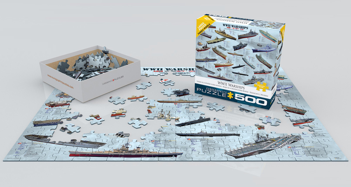 激安通販 新品EuroGraphics World WWII Puzzle War Ships War 1000 1,000 Jigsaw  Piece pieces Puzzle II (6000-0133)