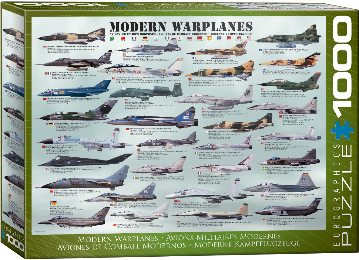 Modern Warplanes, Jigsaw Puzzle at Eurographics