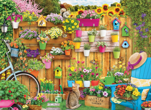 Flower Pots Fence, Jigsaw Puzzle at Eurographics
