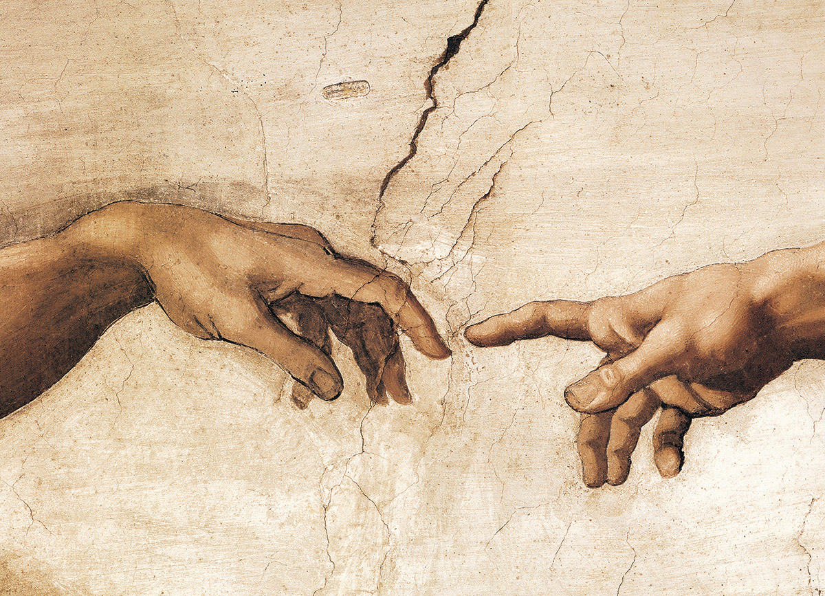 Creation of Adam Hands Detail Jigsaw Puzzle by Michelangelo