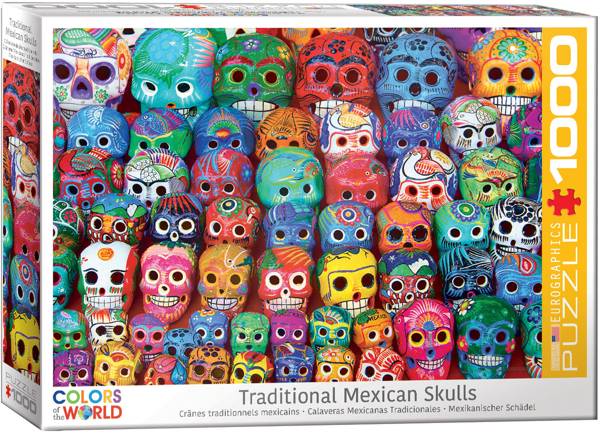 Traditional Mexican Skulls Jigsaw Puzzle at Eurographics
